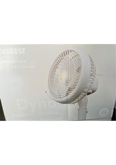 Everest Fan12 Dynabreeze Krem-gold 9" 70w 3 Hız Kademeli 2000rpm Çift