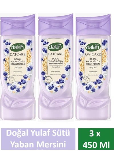 Duş Jeli Oatcare Yulaf Sütü Ve Yaban Mersini 450 Ml X 3 Adet