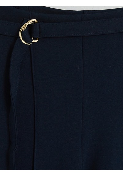 Lcwaıkıkı Classic Lacivert Dar Fit İspanyol Paça Kadın Pantolon