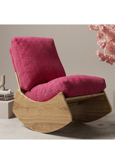 Comfort Sallanır Koltuk Tv Koltuğu Sallanan Berjer Sandalye Fuşya