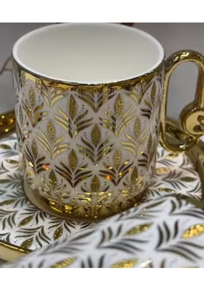 Muba Consept Porselen 6kişilik Nomi Kahve Fincan Takımı Gold
