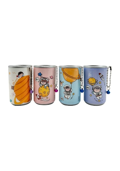 New-max Sevimli Aksesuarlı Islak Mendil 4'lü Paket Toplam 96 Yaprak 24 4 Astronot Desenli
