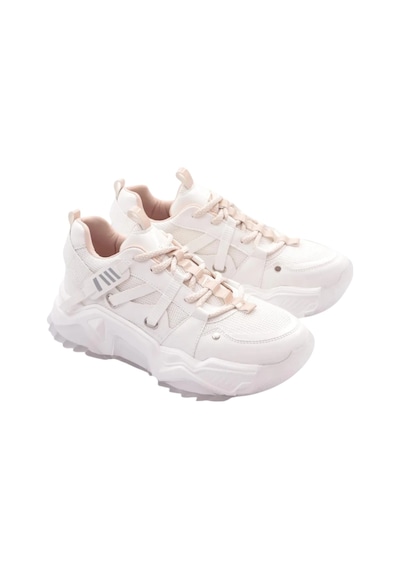 Dgn Kadın Bağcıklı Sneaker Ayakkabı Nude
