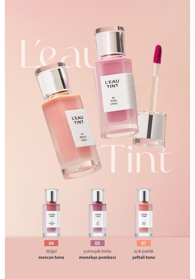 Bbia Özel Tasarım Ödüllü Kalıcı Tint Ruj BBIA L’eau Tint 07 Peach
