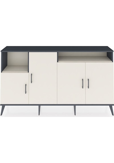 Arges Konsol 5 Raflı 4 Kapaklı 176x30x99 Antrasit-aytaşı Aytası - Antrasıt Arges Konsol 5 Raflı 4 Kapaklı 176x30x99 Antrasit-aytaşı Aytası - Antrasıt