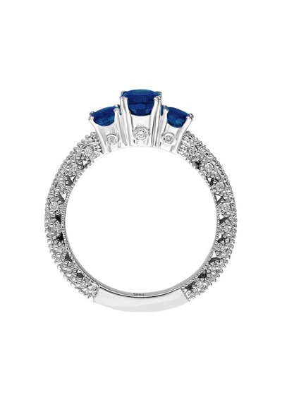 Sirius Pırlanta Ve Oval Safir Taşlı Yüzük 0807R0087