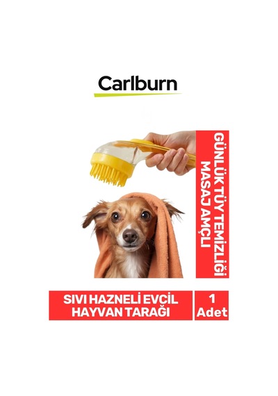 Sıvı Hazneli Şampuan Sabun Silikon Banyo Masaj Yapan Evcil Hayvan Kedi Köpek Tarağı