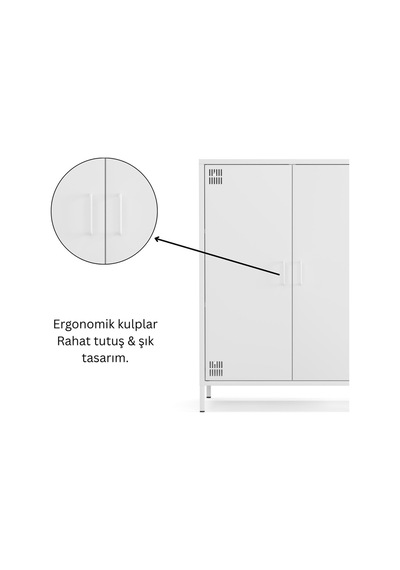 Pera Metal Dolap 2 Kapılı 80,50 X 40 X 109,50 Cm - 9 Renk Seçeneği Bulunmaktadır Ral 9016 Beyaz Pera Metal Dolap 2 Kapılı 80,50 X 40 X 109,50 Cm - 9 Renk Seçeneği Bulunmaktadır Ral 9016 Beyaz