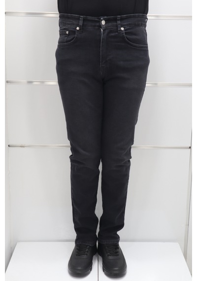 Denim Cartel Dmctekstil Erkek 965 Füme Yüksek Bel Rahat Kesim Boru Paça Jean Pantolon