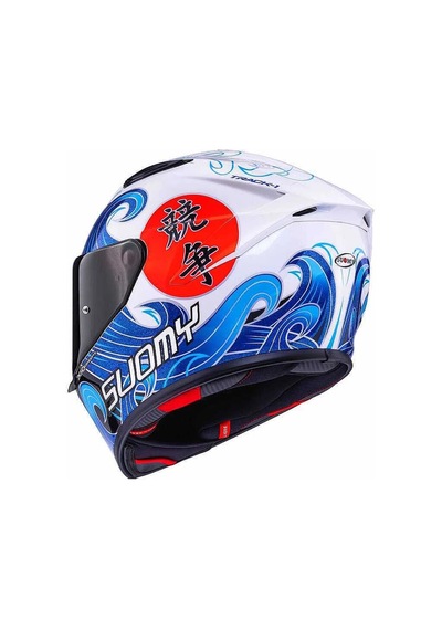 Suomy Track-1 Kask Waves Beyaz