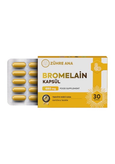 Bromelain İçeren Kapsül 30 Kapsül