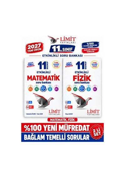 Limit 2027 11.sınıf Matematik-fizik 2 Kitap %100 Yeni Müfredat Etkinlikli Soru Bankası Set Yeni Ürün
