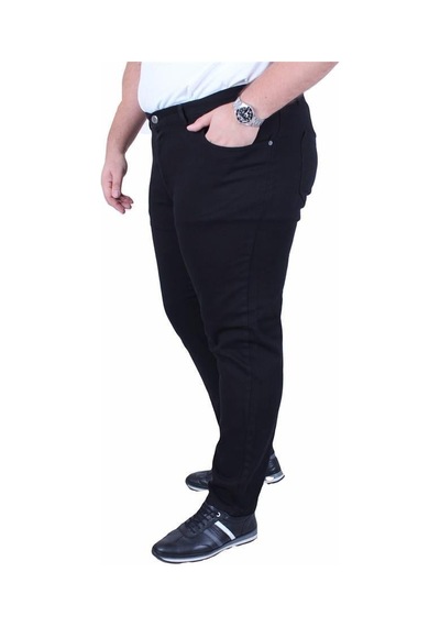 Starbattal Büyük Beden Klasik 5 Cep Gabardin Pantolon 11915 Sıyah Siyah
