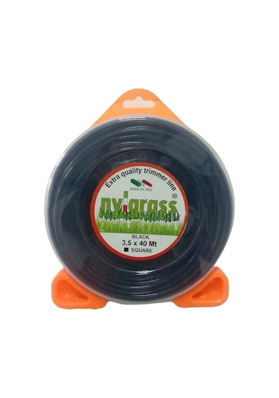 Nylgrass Tırpan Misinası Siyah Dörtköşe 3.5 Mm 40 Mt