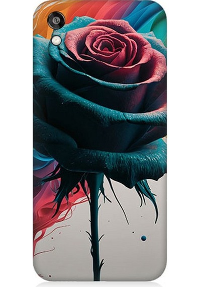 Huawei Honor 8s Uyumlu Siyah Gül Rüyası Desenli Silikon Kılıf Çok Renkli