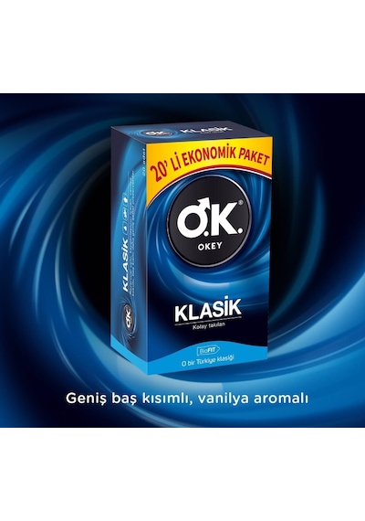 Okey Klasik Prezervatif 60'lı Okey Klasik Prezervatif 60'lı