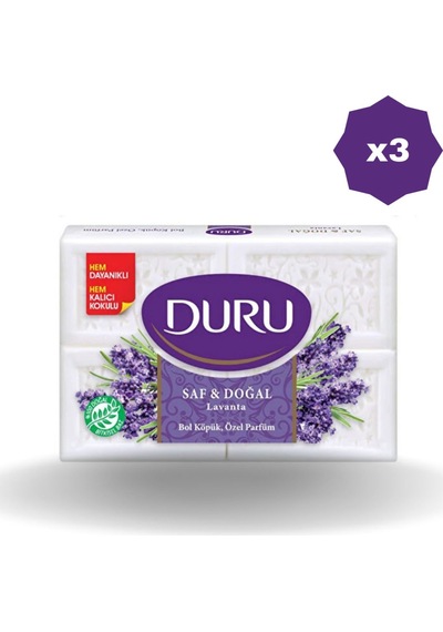 Duru Lavanta Sabunu 600 G 3 Adet