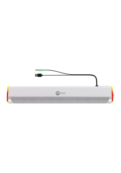 Lecoo Ds101 Kablolu 6w Rgb Aydınlatmalı Tv Soundbar Hoparlör Beyaz