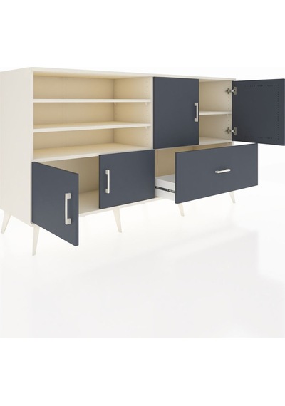 Hyperion Konsol 5 Raflı Tek Çekmeceli 4 Kapaklı 176x44x99 Aytaşı- Aytaşı-antrasit Hyperion Konsol 5 Raflı Tek Çekmeceli 4 Kapaklı 176x44x99 Aytaşı- Aytaşı-antrasit
