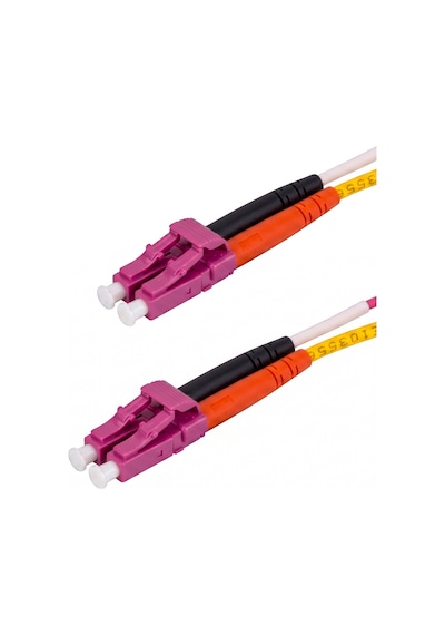 Alfafonet Lc/pc-lc/pc Multimode Om4 Dupleks 10 Metre Fiber Patch Cord