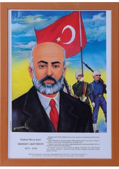 Türk Büyükleri Posterleri Seti - Mdf Çerçeve 23'lü Set Çok Renkli