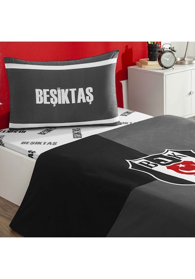 Taç Lisanslı Beşiktaş Efsane Pamuk Tek Kişilik Nevresim Takımı 000000001000051938 Çok Renkli