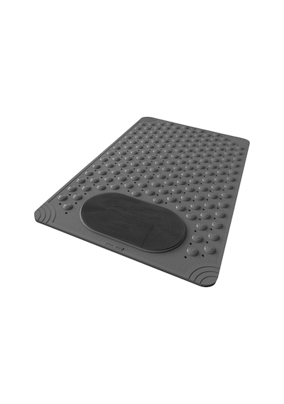 Vantuzlu Banyo Ve Duş Kaydırmazı Duşa Kabin Küvet İçi Vantuzlu Banyo Duş Paspası 35x69 Cm Gri Açık Ahşap