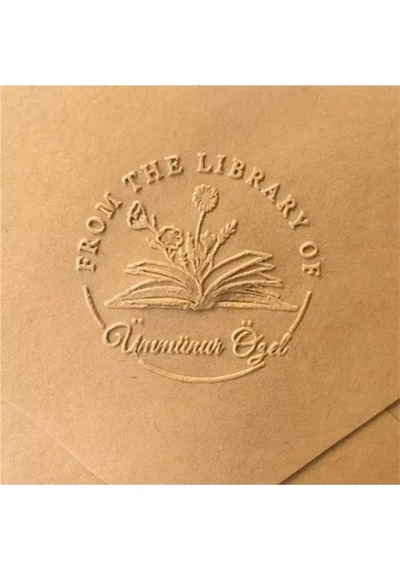 Soğuk Damga Kabartma Kitap Mührü Mat Yeşil Boya Özel Seri Karışık