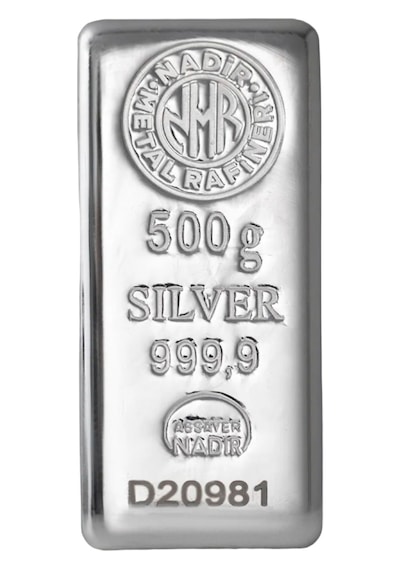 Nadir 500 Gram Gümüş Külçe