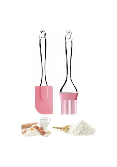 Silikon Spatula Ve Fırça Seti, Silikon Yağ Fırçası, Silikon Yağ Sos Yumurta Fırçası, Damla Saplı Mutfak Hamur Spatula