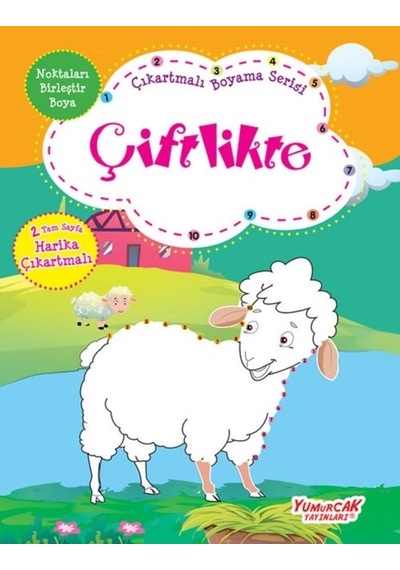 Çiftlikte-Çıkartmalı Boyama Serisi- Yumurcak Yayınları
