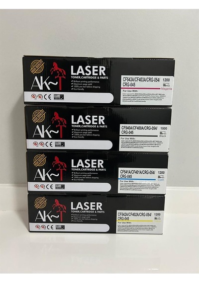 Ak Hp Cf542a /crg-054/crg-045 Sarı Uyumlu Toner 1,200 Sayfa