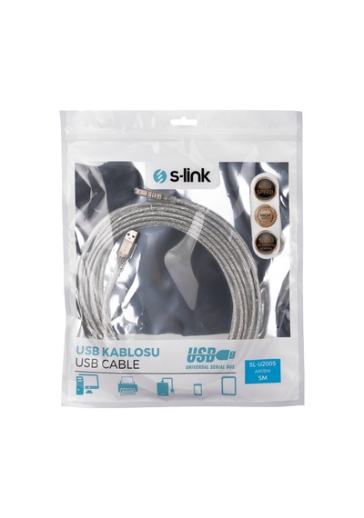 S-lınk Sl-u2005, Usb Yazıcı Kablosu, 5 Metre