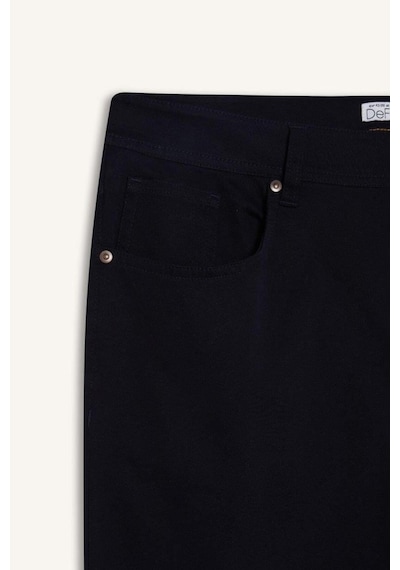 Defacto Slim Fit Dar Kesim Dar Paça Pantolon B2089ax25aunv91 Lacivert
