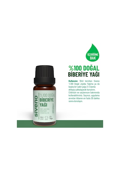 Siveno %100 Doğal Biberiye Uçucu Yağı 10 ML