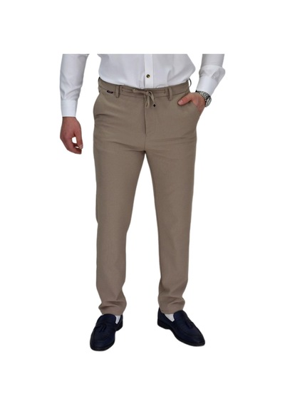 Erkek Beli Lastikli Jogger Pantolon Regular Fit Bgl-st04329 Bej Erkek Beli Lastikli Jogger Pantolon Regular Fit Bgl-st04329 Bej