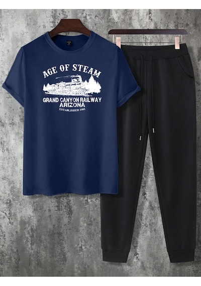 Uyguntarz Unisex Age Of Steam 2'li Eşofman Takımı Lacivert