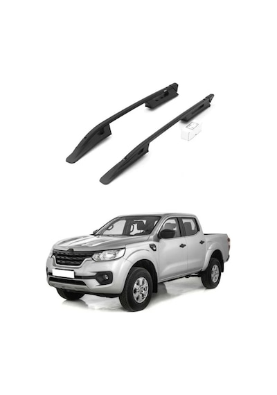Turtle Renault Alaskan 2017-2025 Tavan Çıtası Falcon Siyah