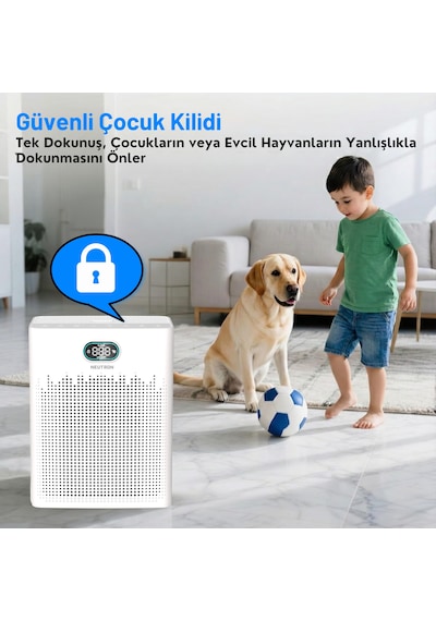 Neutron NTL-AP-250-HP13P Hepa 13 Filtreli Hava Temizleyici,Akıllı Hava Temizleme 250m³