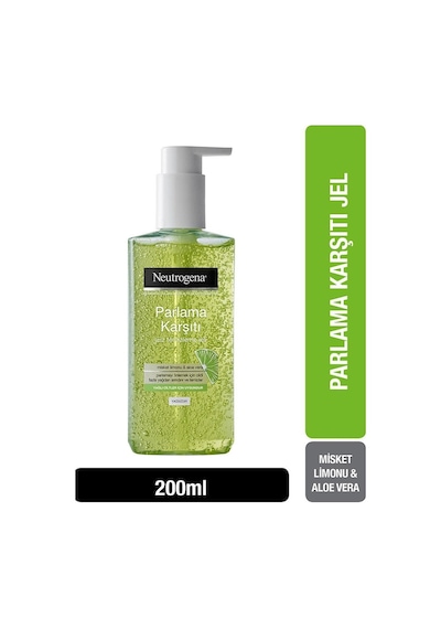 Neutrogena Misket Limonu & Aloe Vera Parlama Karşıtı Yüz Temizleme Jeli 200 ML