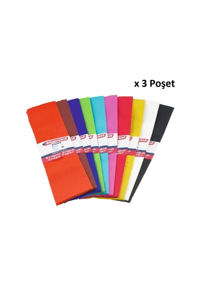 Bigpoint Krapon Kağıdı Karışık 10 Renk X 3 Poşet
