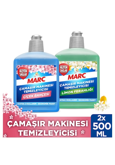 Marc Çamaşır Makinesi Temizleyici Floral 500 ML + Limon Ferahlığı 500 ML