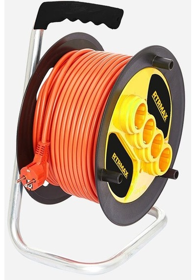 Seyyar Makaralı Uzatma Kablosu 3  x  1.5 MM 50 M
