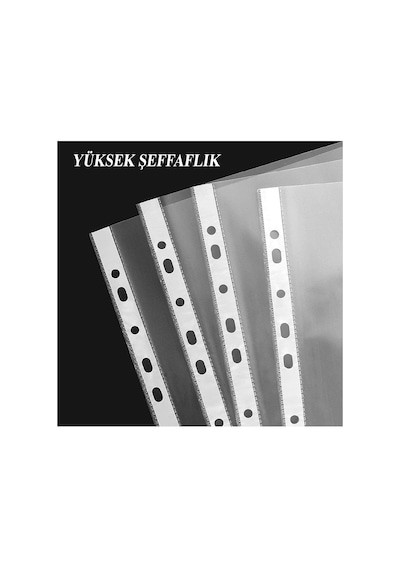 Poşet Dosya 25 Li A-4 Şeffaf Föy Dosya 1 Paket Artlantis Ofis Okul Kenarı Delikli Poşet Dosya 1 Paket Diğer