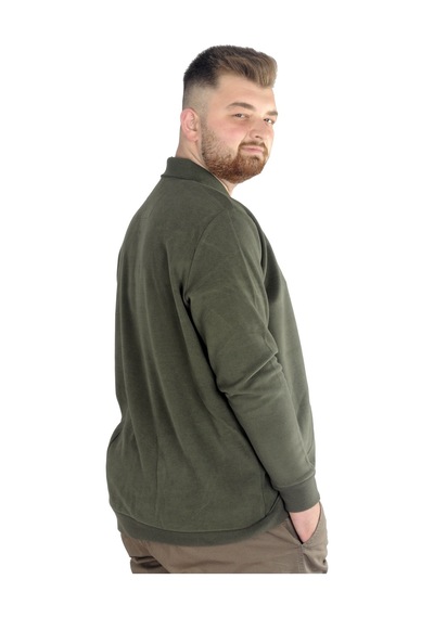 Mode Xl Erkek Sweatshirt Polo Selanik Infinite 22441 Haki 001