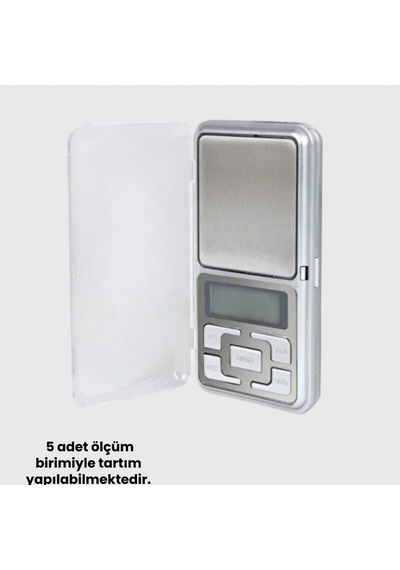 300 Gr Hassas Dijital Cep Terazisi Mavi Lcd Ekranlı Sayma Modlu Renkli