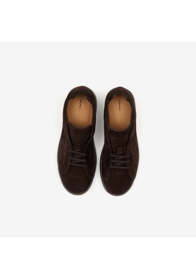 Pepetmoro Klasik Ayakkabı Erkek 21c7 Frau Waxy Laced Shoes Kahverengi