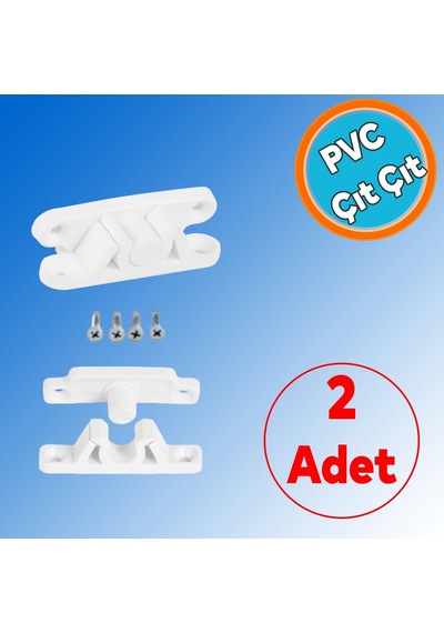 Pencere Kapı Sineklik Kapama Çıt Çıt Pimapen Pvc Plastik Pratik Tutucu Aparat 2 Adet