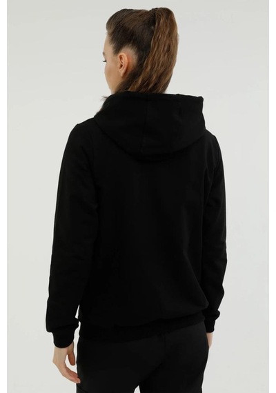 Lumberjack Basic Full Zip Hoodie Siyah Kadın Sweatshirt W-sn77 1013396669 001