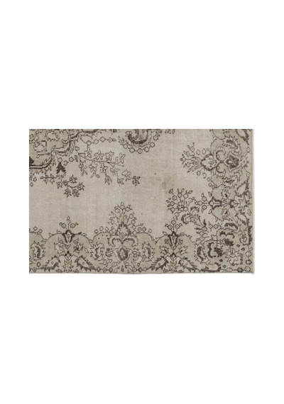 El Dokuması Vintage Yün-pamuk Bej Halı 9102 189 X 296 Cm